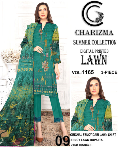 Charizma printed lawn 3pc