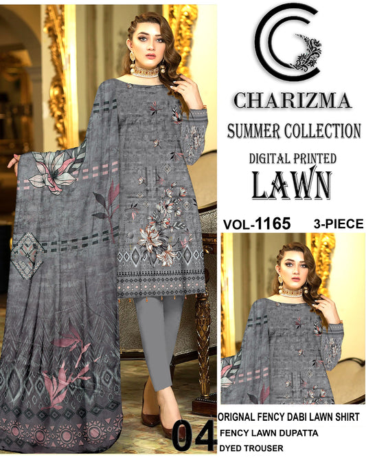 Charizma printed lawn 3pc