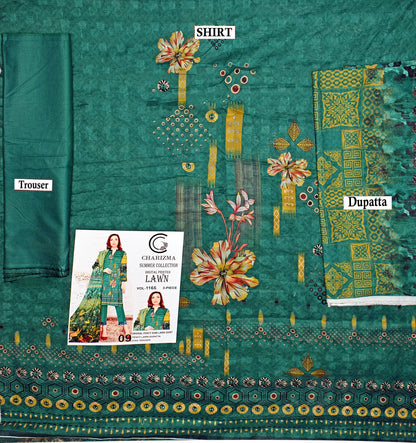 Charizma printed lawn 3pc